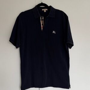 Burberry Dark Blue Polo Shirt